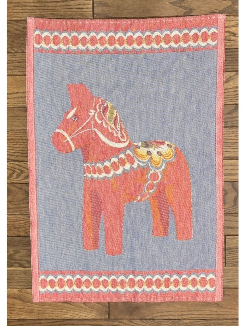 Ekelund 29 x 20 Dala Horse Made in Sweden LARGE Tapestry/Hanging Wall Cover READ